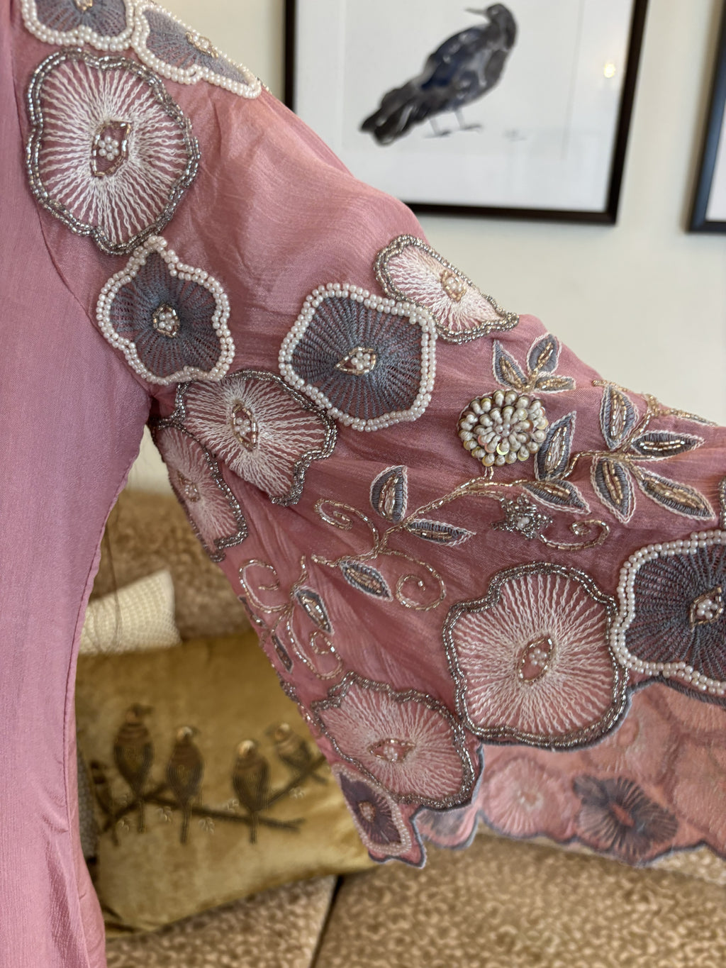 Bell Sleeves Coord Set with Detailed Embroidery