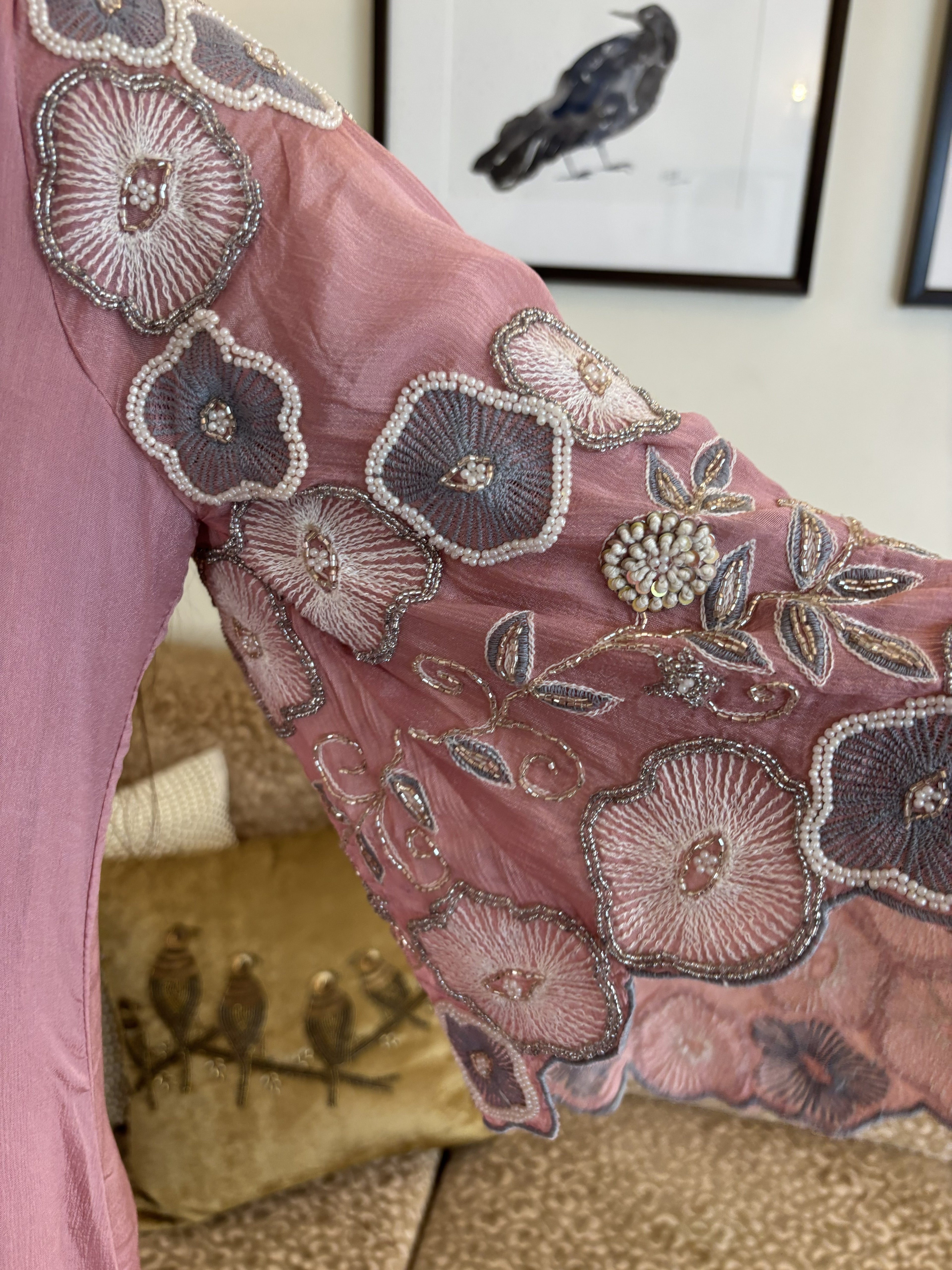 Bell Sleeves Coord Set with Detailed Embroidery
