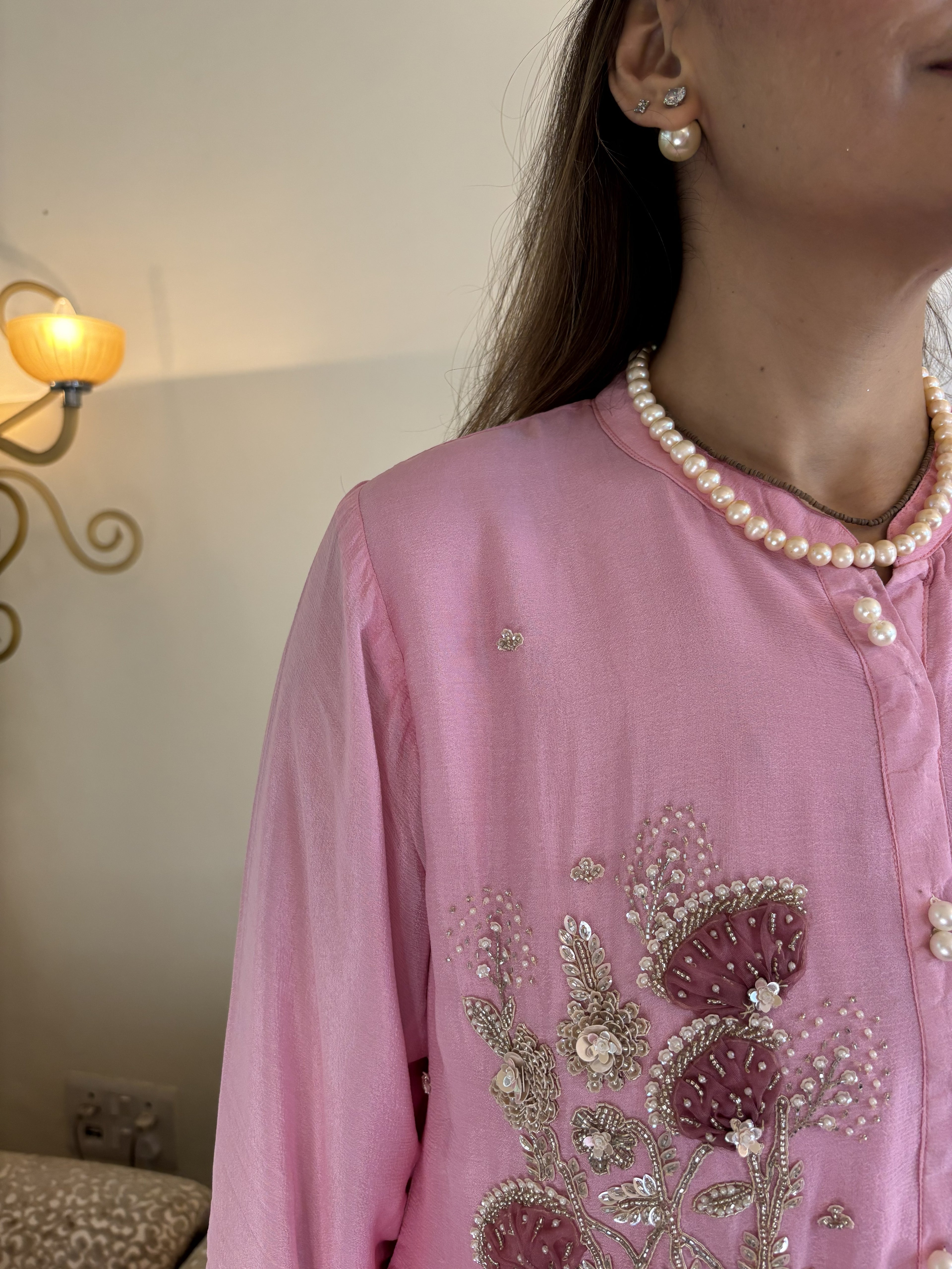 Sublime Beauty with Delicate Embroidery