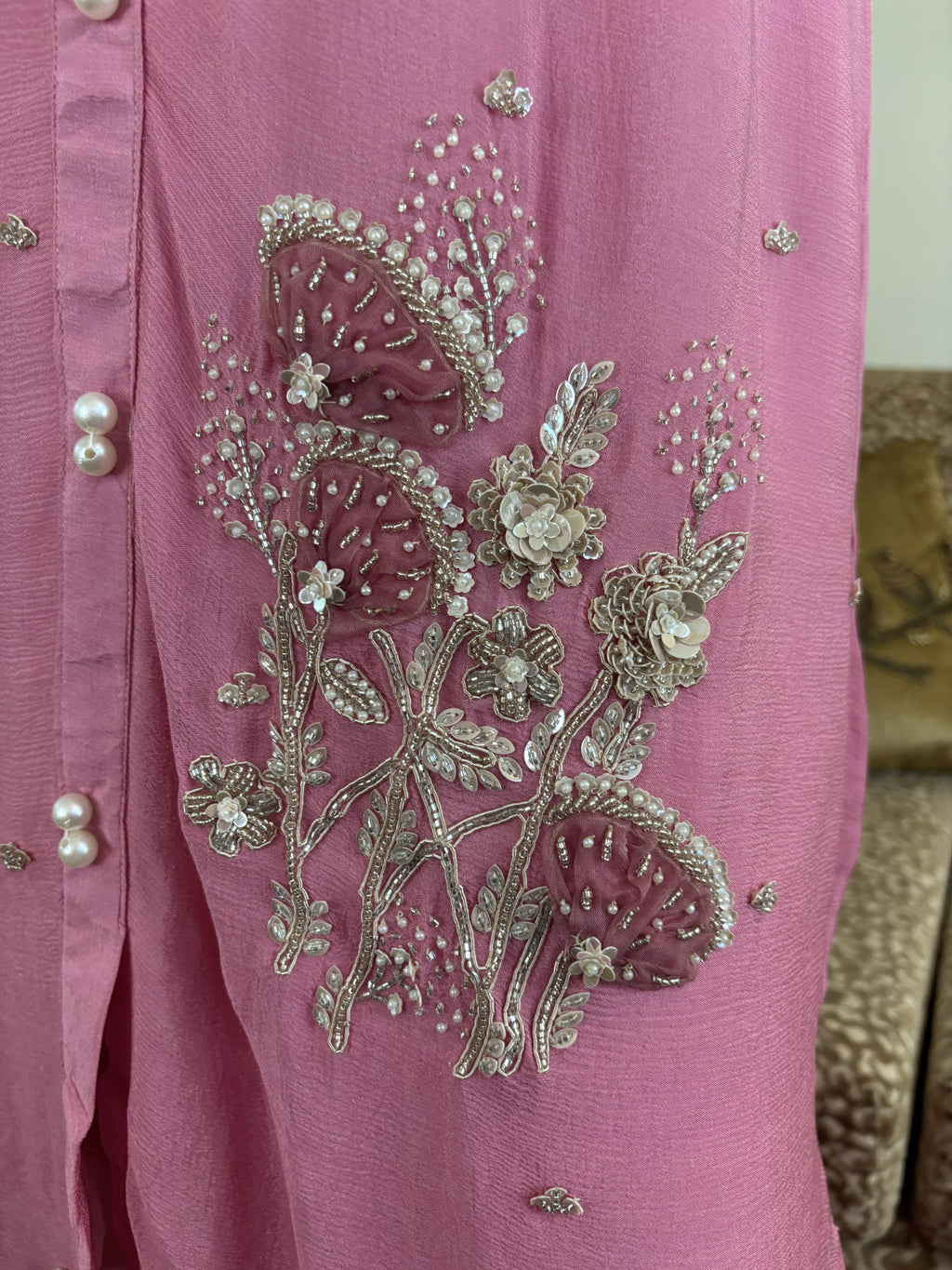 Sublime Beauty with Delicate Embroidery