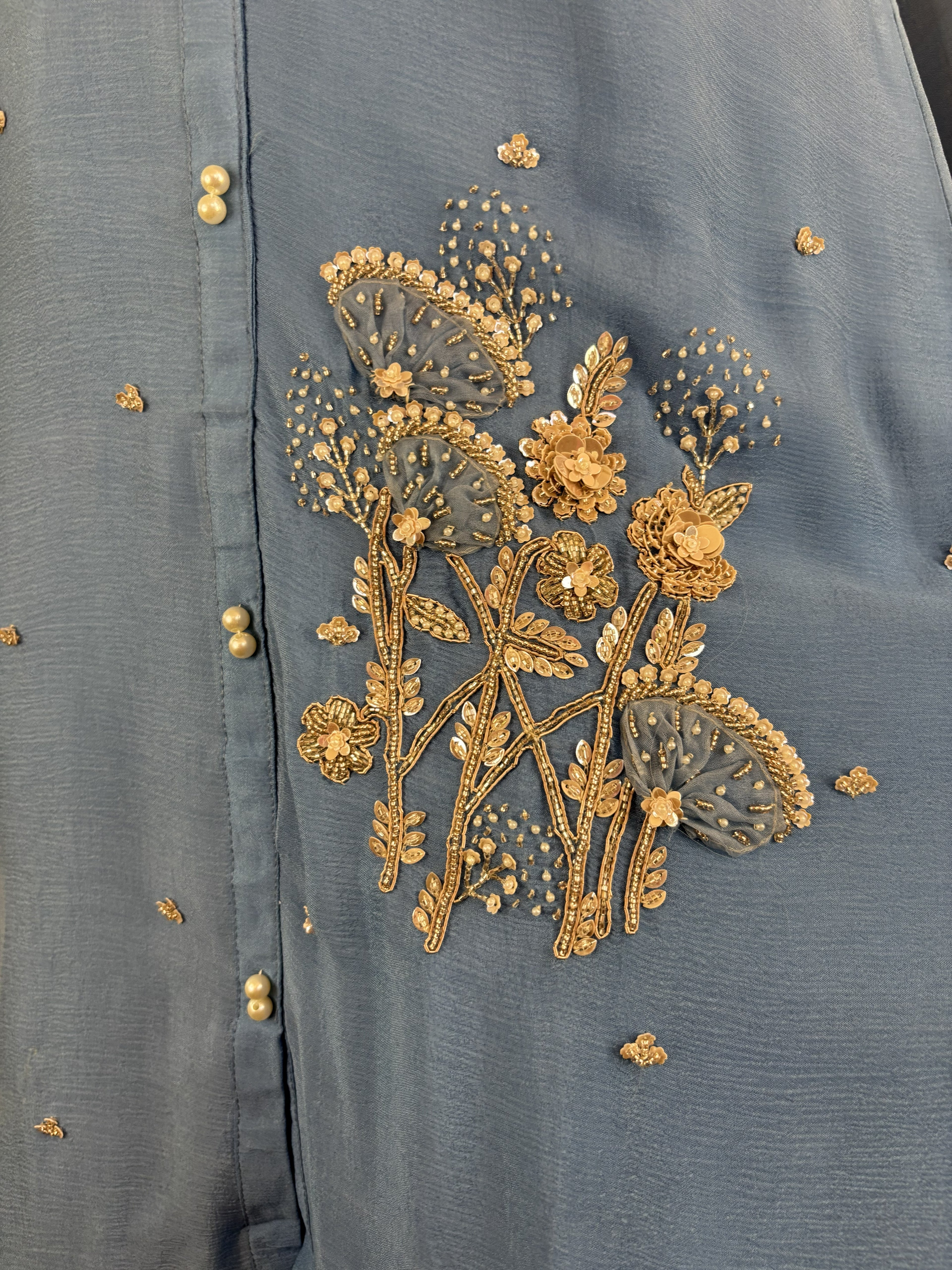Sublime Beauty with Delicate Embroidery