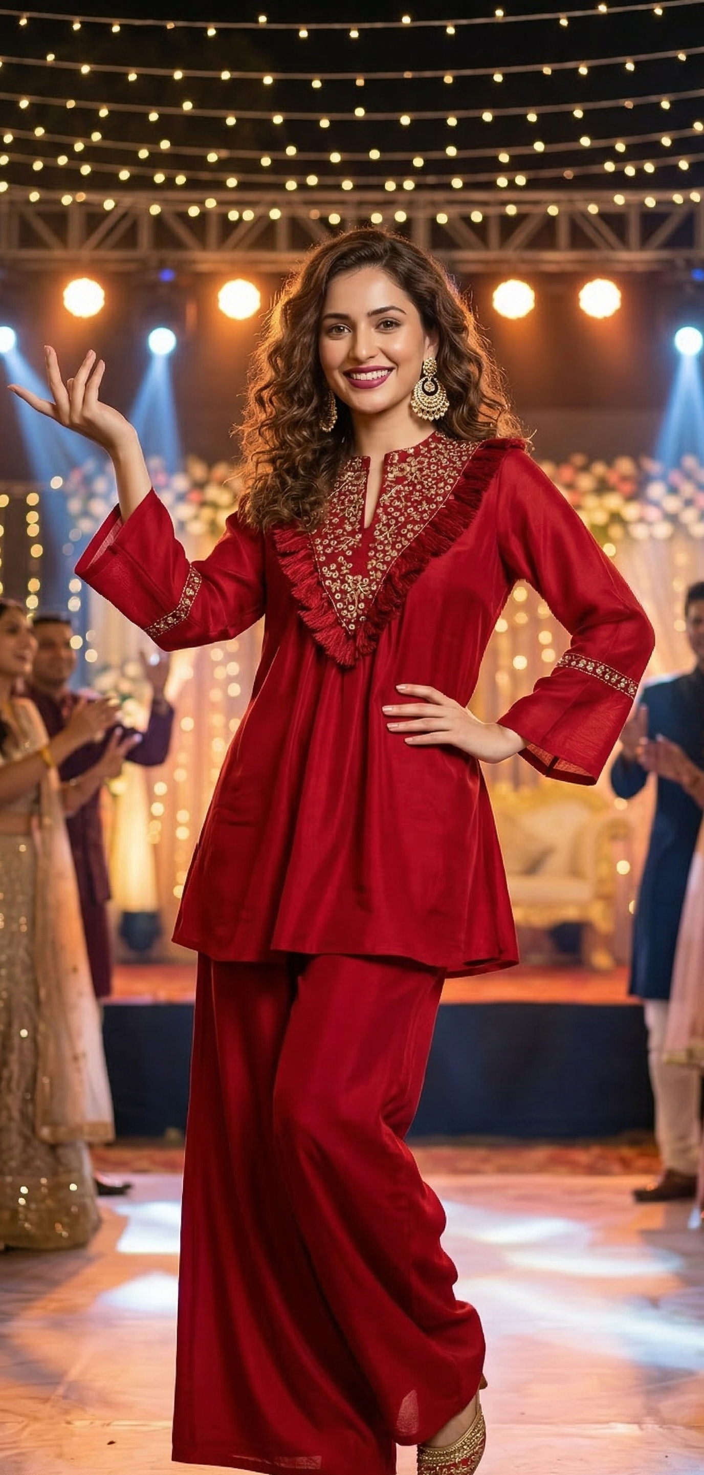 Boho-Chic Embroidered Coord Set