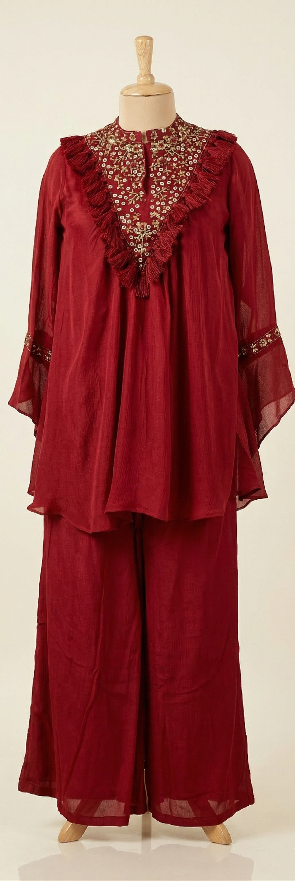 Boho-Chic Embroidered Coord Set