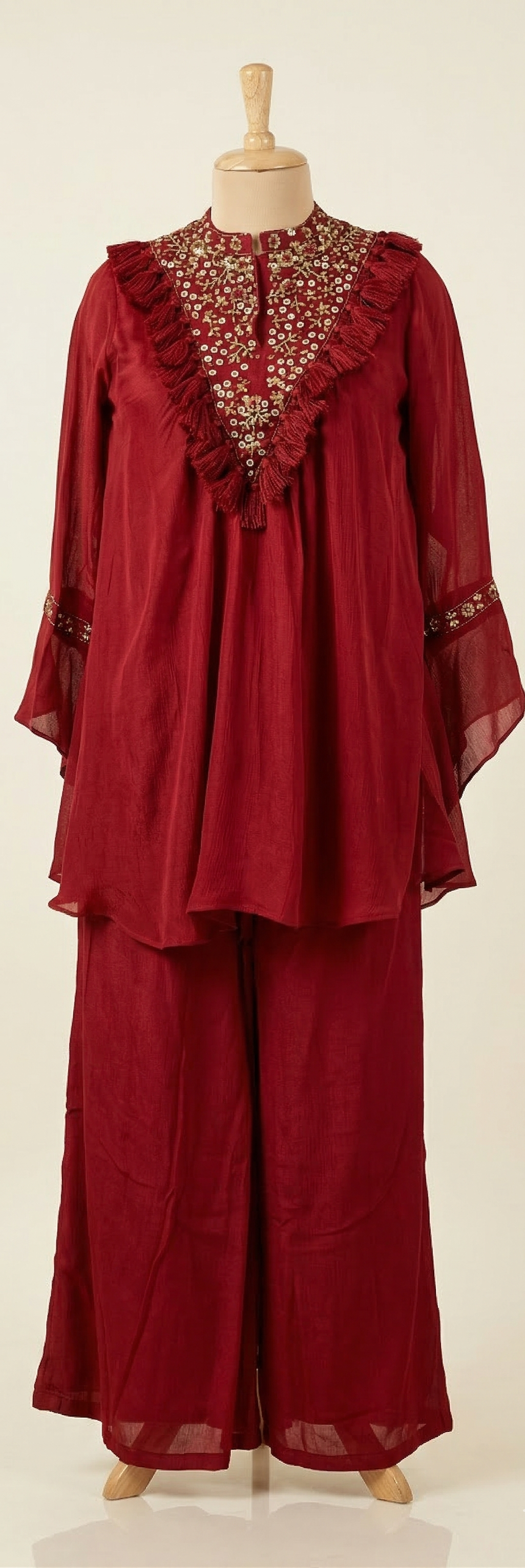 Boho-Chic Embroidered Coord Set