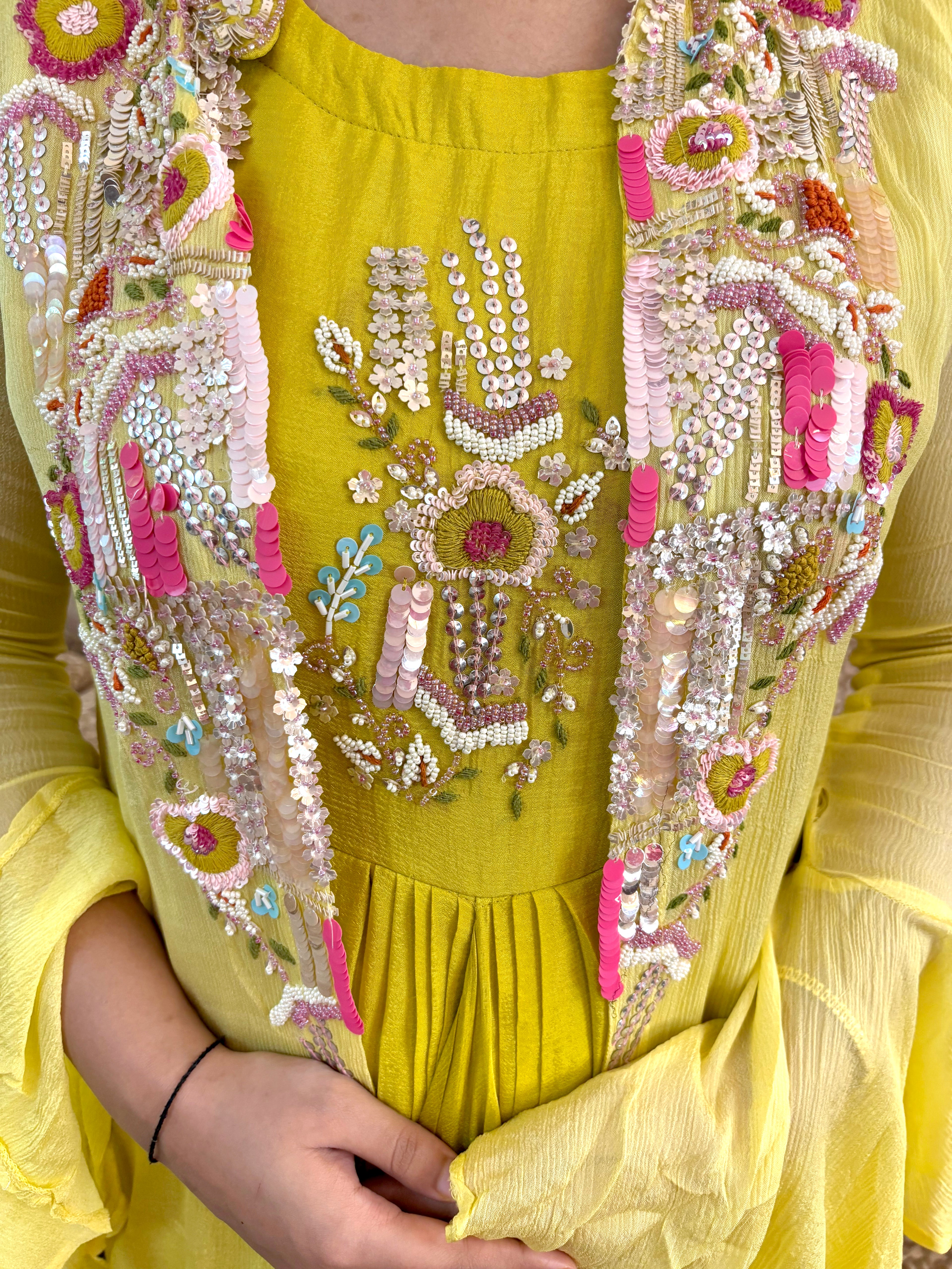 Stitched Saree Dress with Jacket
